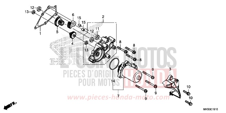 REDUZIERGETRIEBE von Africa Twin DCT MAT BALLISTIC BLACK METALLIC (NHA86) von 2020